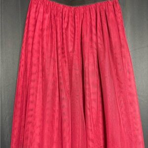 Elegant Red Women's Skirt